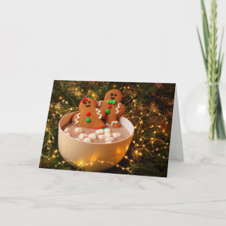 Cute Gingerbread Christmas Feiertagskarte
