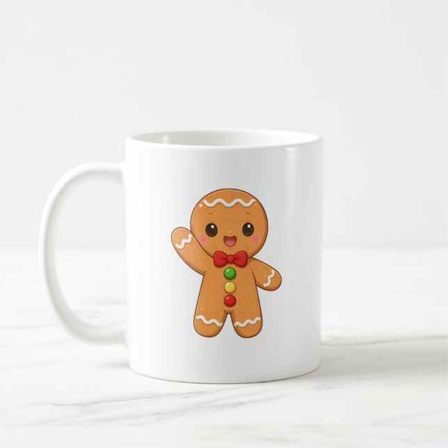 Cute Gingerbread Christmas Mug Kaffeetasse (Links)