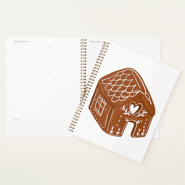 Cute Gingerbread House Holiday Cookie Planer (Von Creator hochgeladen)