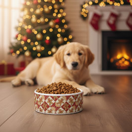 Cute Gingerbread Man Patchwork Pattern Style Pet Napf