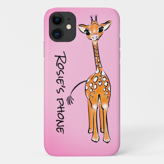 Cute Giraffe drawing, safari animals  Case-Mate iPhone Hülle (Rückseite)