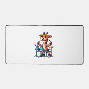 Cute Giraffe Jouer Drums Giraffes Drummer Musique
