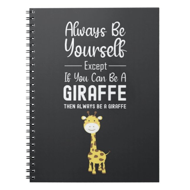Cute Giraffe Lover Gifts Animals Funny Humor Notizblock (Vorderseite)