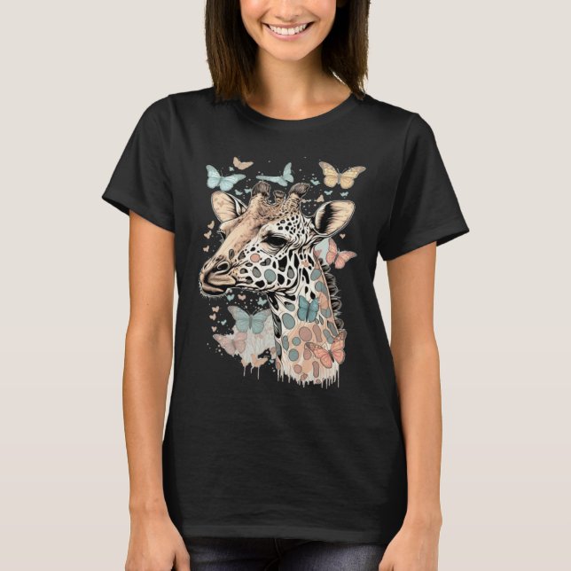 Cute Giraffe Men Women Kids 2 T-Shirt (Vorderseite)