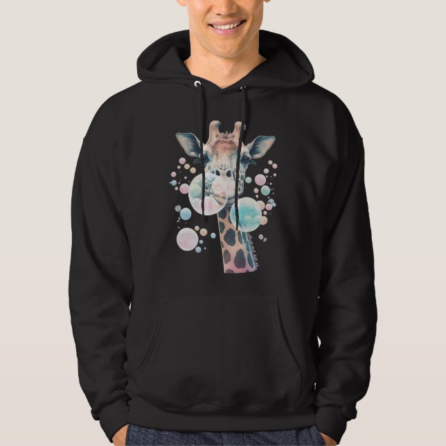 Cute Giraffe Men Women Kids 3 Hoodie (Vorderseite)