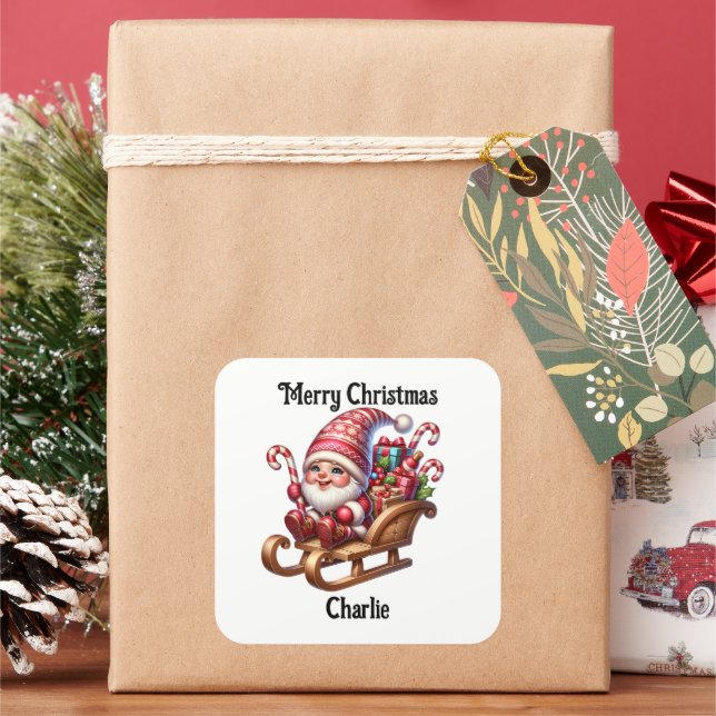 Cute gnome Christmas holiday Sticker (Feiertag)