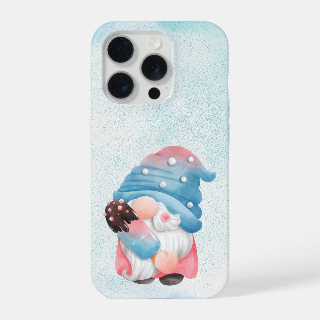Cute Gnome Ice Cream Phone Case iPhone 15 Pro Hülle (Rückseite)