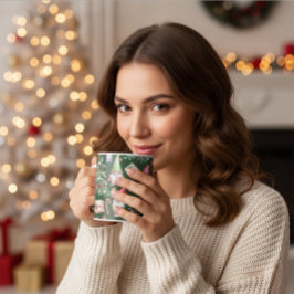 Cute Gnome Watercolor Christmas Pattern Kaffeetasse