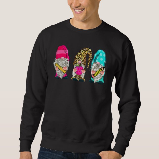 Cute Gnomes  Back To School  Teacher And Students Sweatshirt (Vorderseite)