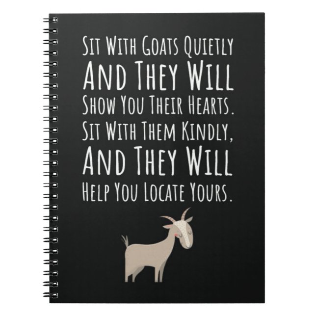 Cute Goat Farmer Gifts Animal Farming Pet Owner Notizblock (Vorderseite)