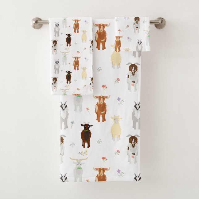 Cute Goats Farm Animals (En situation)