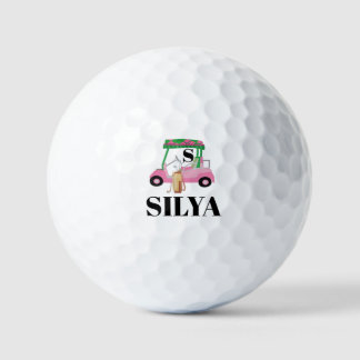 Cute Golf Cart – Minimal Summer Golf Balls Golfball