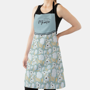 Cute grand-mère personnalisée tablier floral