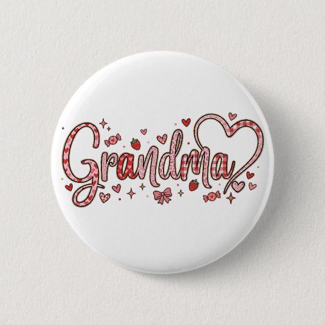 Cute Grandma Button (Vorderseite)