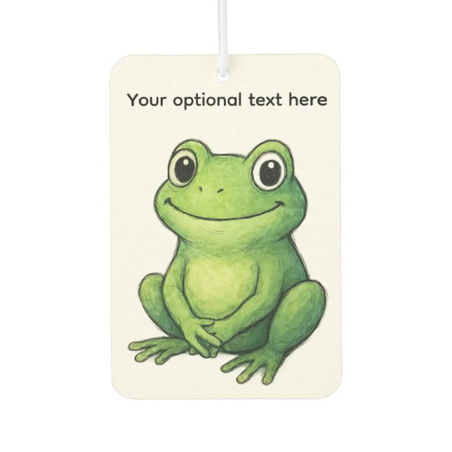 CUTE GREEN FROG AUTOLUFTERFRISCHER (Vorderseite)
