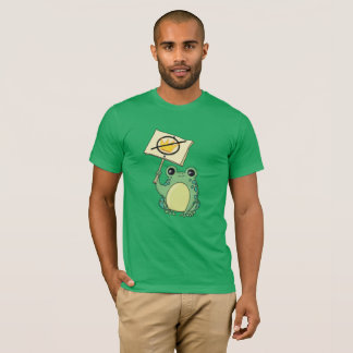 Cute Green No Kings Frog T-shirt