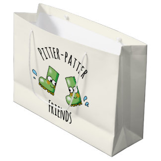 Cute Green Rainboots Pitter-Patter Friends Große Geschenktüte