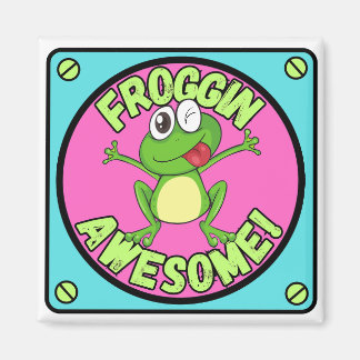 Cute Grenouille Aimant Froggin Awesome Cadeaux Ani