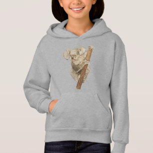 Cute Grey réaliste Koala Bear Art original