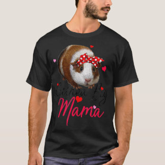 Cute Guinea Pig Mama Costume  Women Guinea Pig Lov T-Shirt