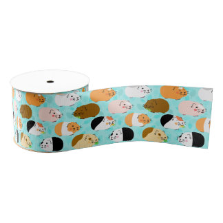 Cute Guinea Pig Pattern Ripsband
