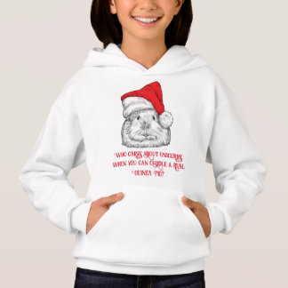 Cute Guinea Pig with Christmas hat