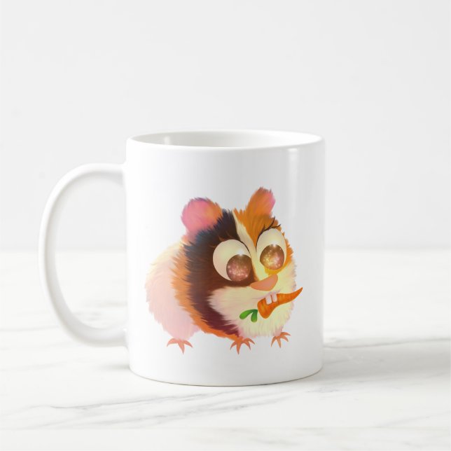 Cute Guinée porc fille Mug (Gauche)