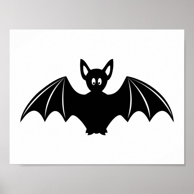 Cute halloween bat cartoon poster (Vorne)
