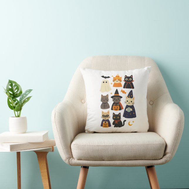 Cute Halloween Cat Pillow Kissen (Stuhl )