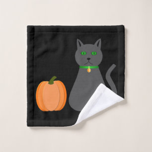 Cute Halloween Chat et Citrouille