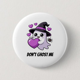 Cute Halloween-Geister-Grafik "Verlass mich nicht" Button