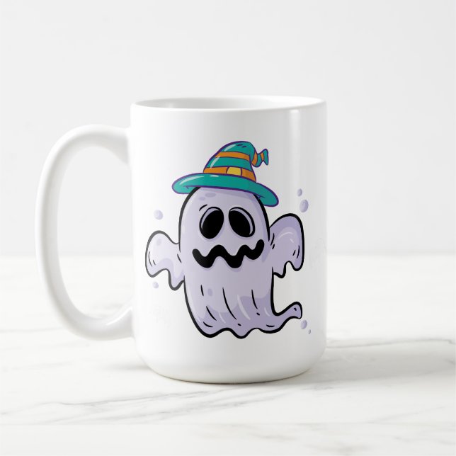 "Cute Halloween Ghost Mug - Drôle saison Éffrayant (Gauche)