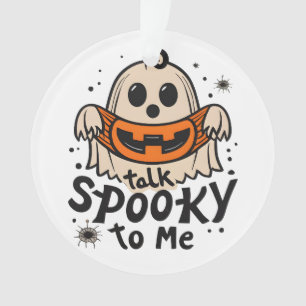 Cute Halloween Ghost Retro : Parlez Éffrayant avec