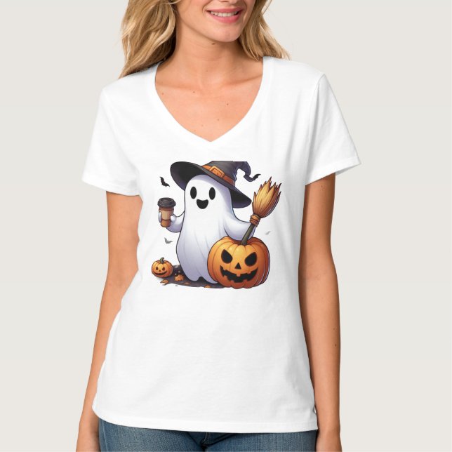 Cute Halloween ghost  T-Shirt (Vorderseite)