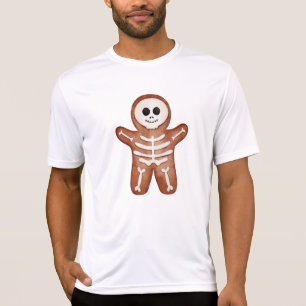 Cute Halloween Gingerbread Skeleton Cookie T-Shirt