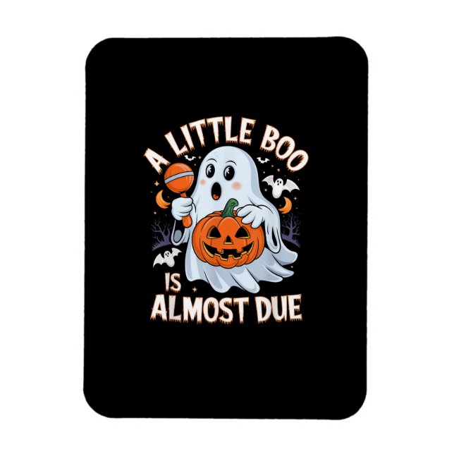 Cute Halloween Pregnancy Announcement Magnet (Vertikal)