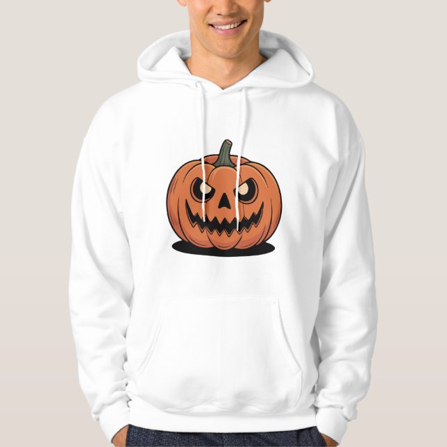 Cute Halloween Pumpkin Graphic Hoodie (Vorderseite)