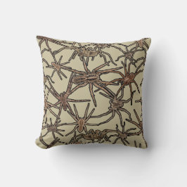 Cute Halloween Spiders on Cream Kissen