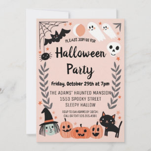 Cute Halloween Spooktacular Party Invitation