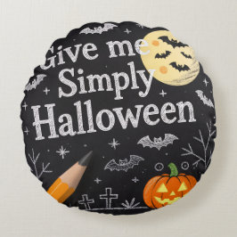 Cute Halloween Throw Pillow Rundes Kissen