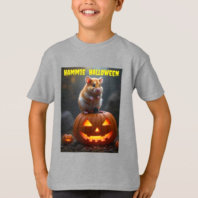 Cute Hammie Halloween Kids T-Shirt (Vorderseite)