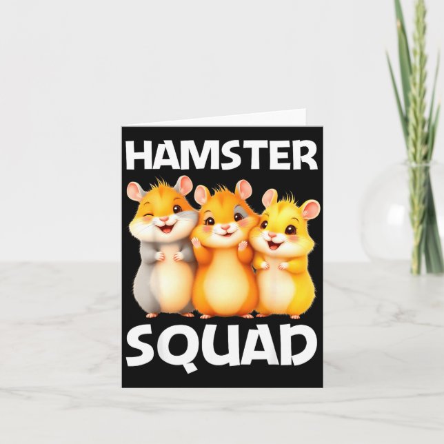 Cute Hamster Design For Men Women Kids Dwarf Hamst Karte (Vorderseite)