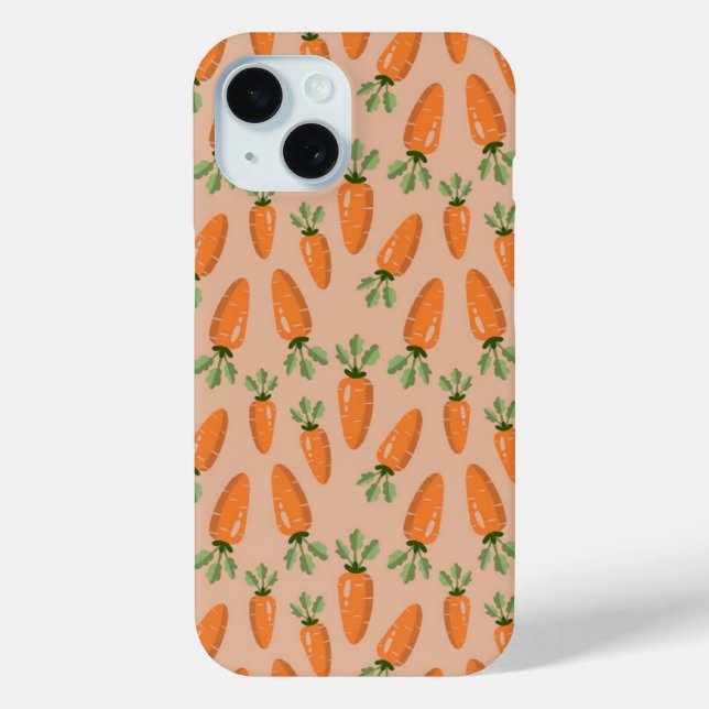 Cute Hand-drawn Carrots Seamless Pattern Case-Mate iPhone Hülle (Rückseite)