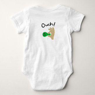 Cute Hand-drawn Round Buddies Baby Strampler