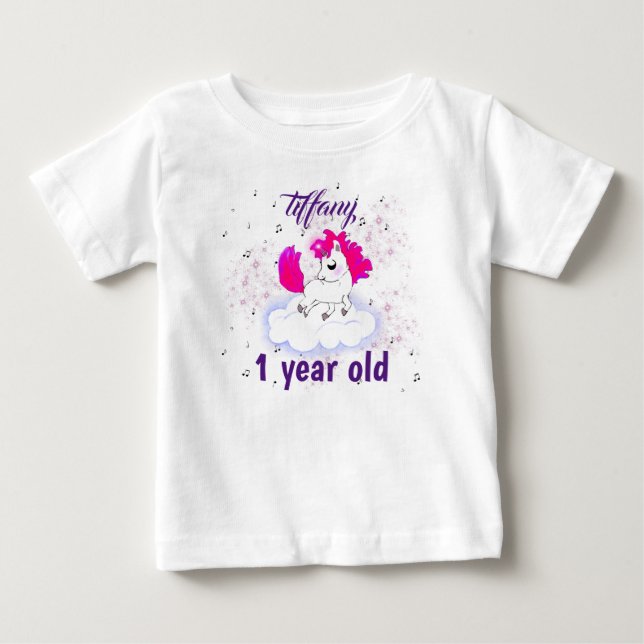 cute Happiness magic unicorn Baby T-shirt (Vorderseite)