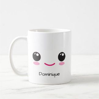 Cute Happy and Sassy Kawaii Face  Customizable Mug