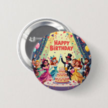 Cute Happy Birthday masquerade theme