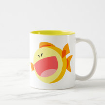 Cute Happy Cartoon Poisson Mug