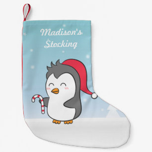 Cute Happy Christmas Penguin Candy Cane For Kids Kleiner Weihnachtsstrumpf