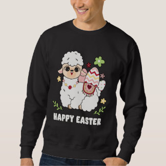 Cute Happy Easter Day Egg Hunt Boys Girls Kids She Sweatshirt